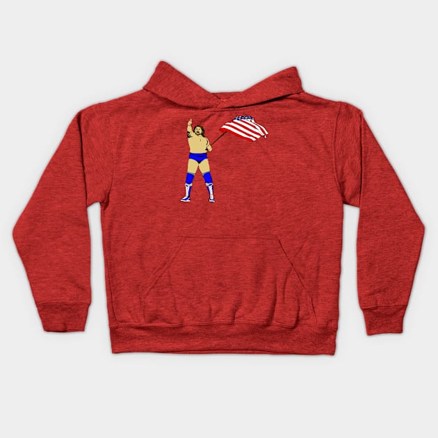 Hey Tough Guy Kids Hoodie by BradyRain